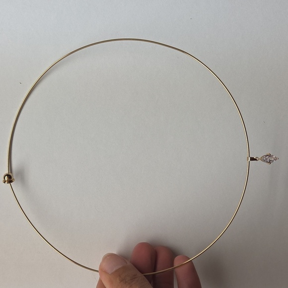 Nwt Non Tarnish Marquise Necklace - Picture 3 of 6